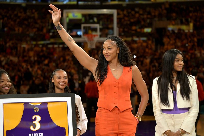 Candace Parker honored in LA as Sparks retire two-time WNBA MVP’s jersey